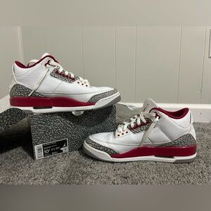 Jordan 3s Cardinal Red